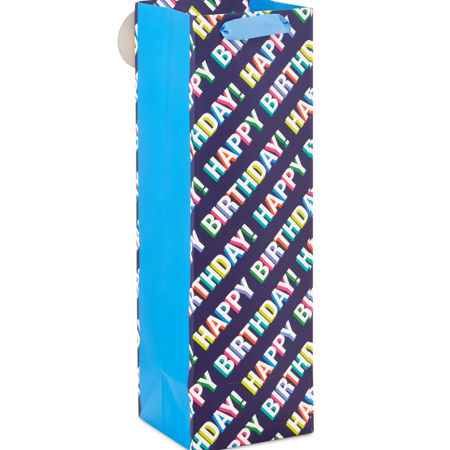 13" Happy Birthday Wishes Wine Gift Bag