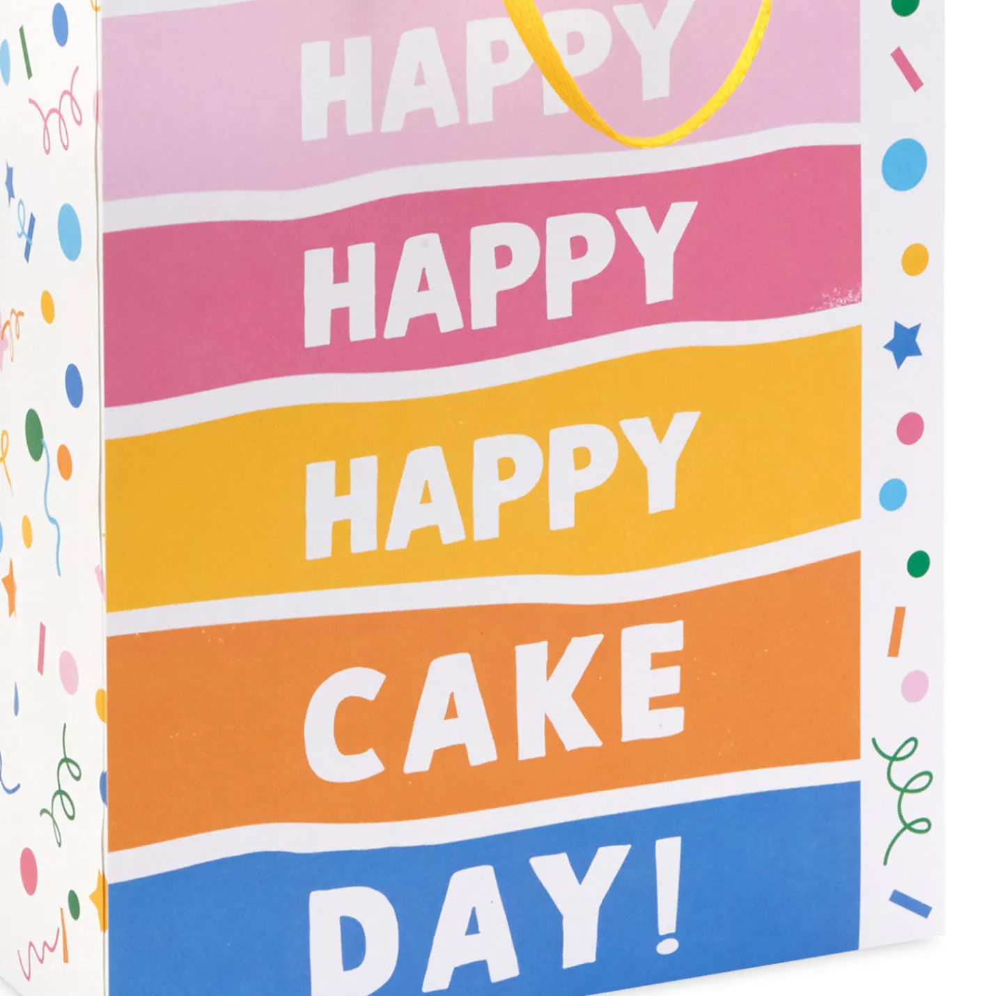 9" Happy Cake Day Medium Birthday Gift Bag With Tissue Paper