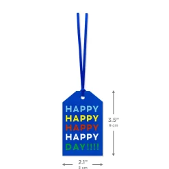 Happy Day 8-Pack Assorted Gift Tags