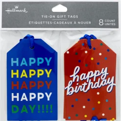 Happy Day 8-Pack Assorted Gift Tags
