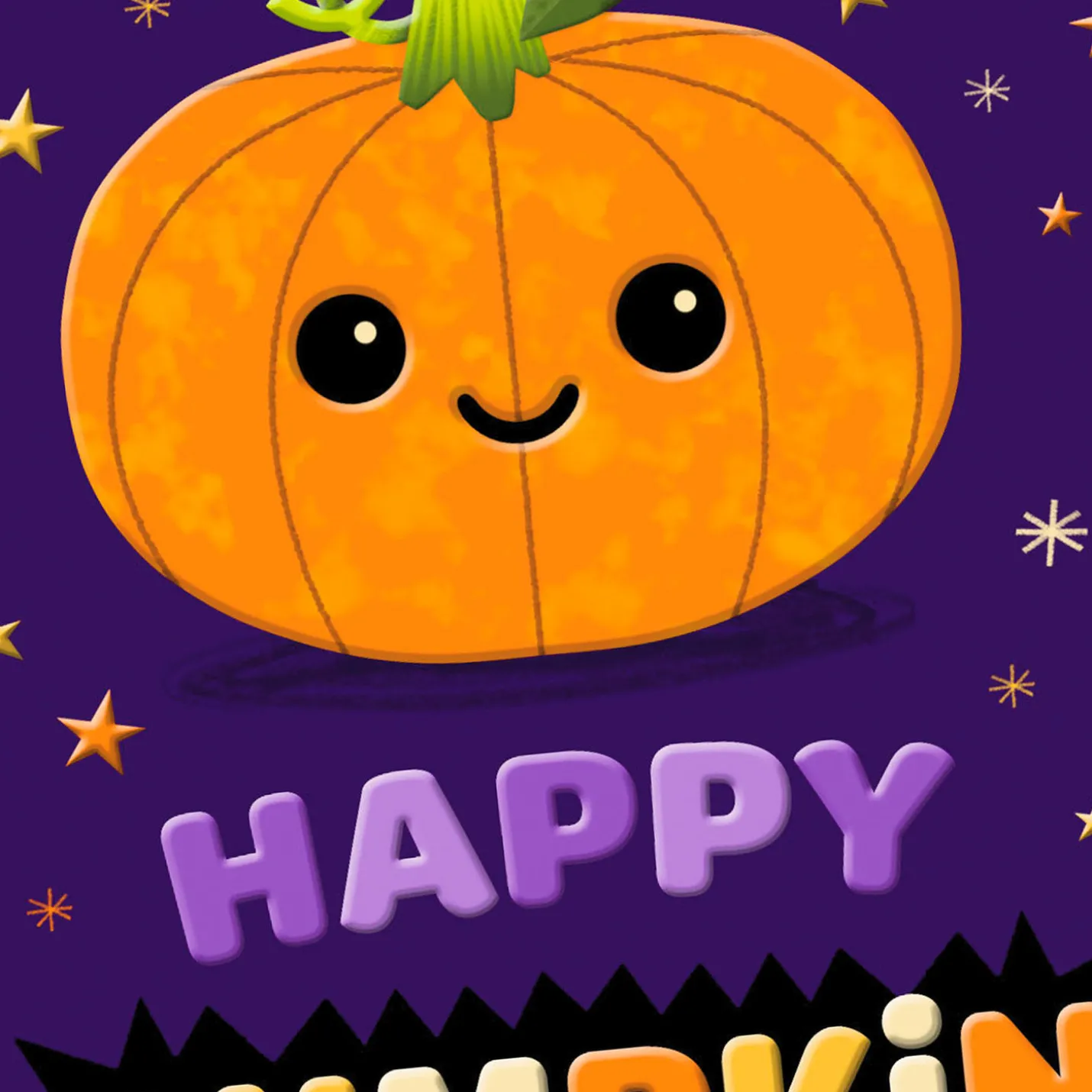 Happy Glow Halloween Card for Kids