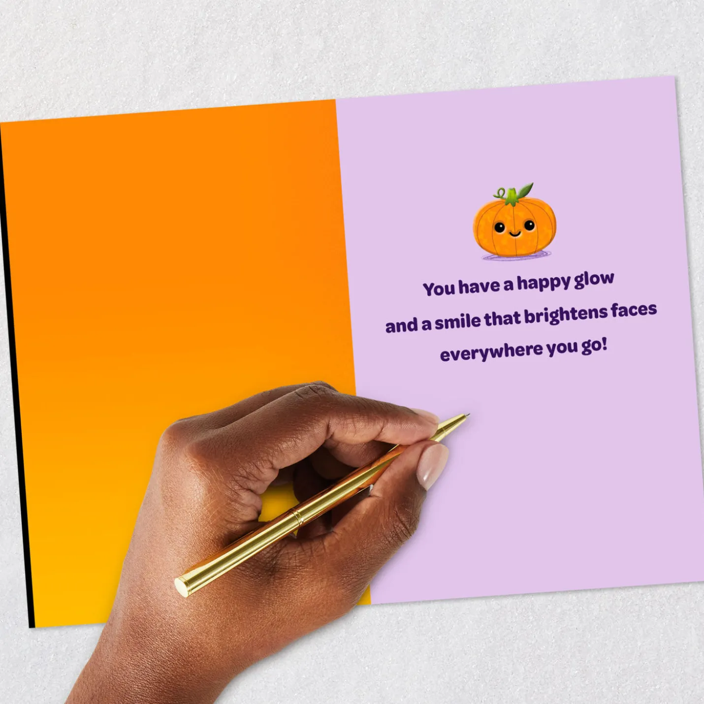 Happy Glow Halloween Card for Kids