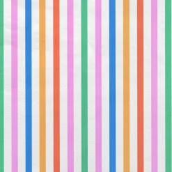 Happy Happy Striped Birthday Dinner Napkins, Pack of 20