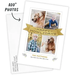 Happy Howlidays Flat Holiday Photo Card