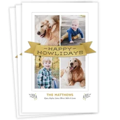 Happy Howlidays Flat Holiday Photo Card