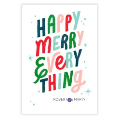Happy Merry Everything Flat Holiday Photo Card