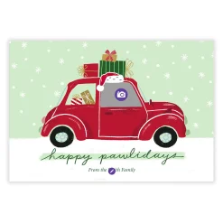 Happy Pawlidays Flat Holiday Photo Card From Pet