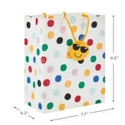 9.6" Happy Polka Dots Medium Gift Bag