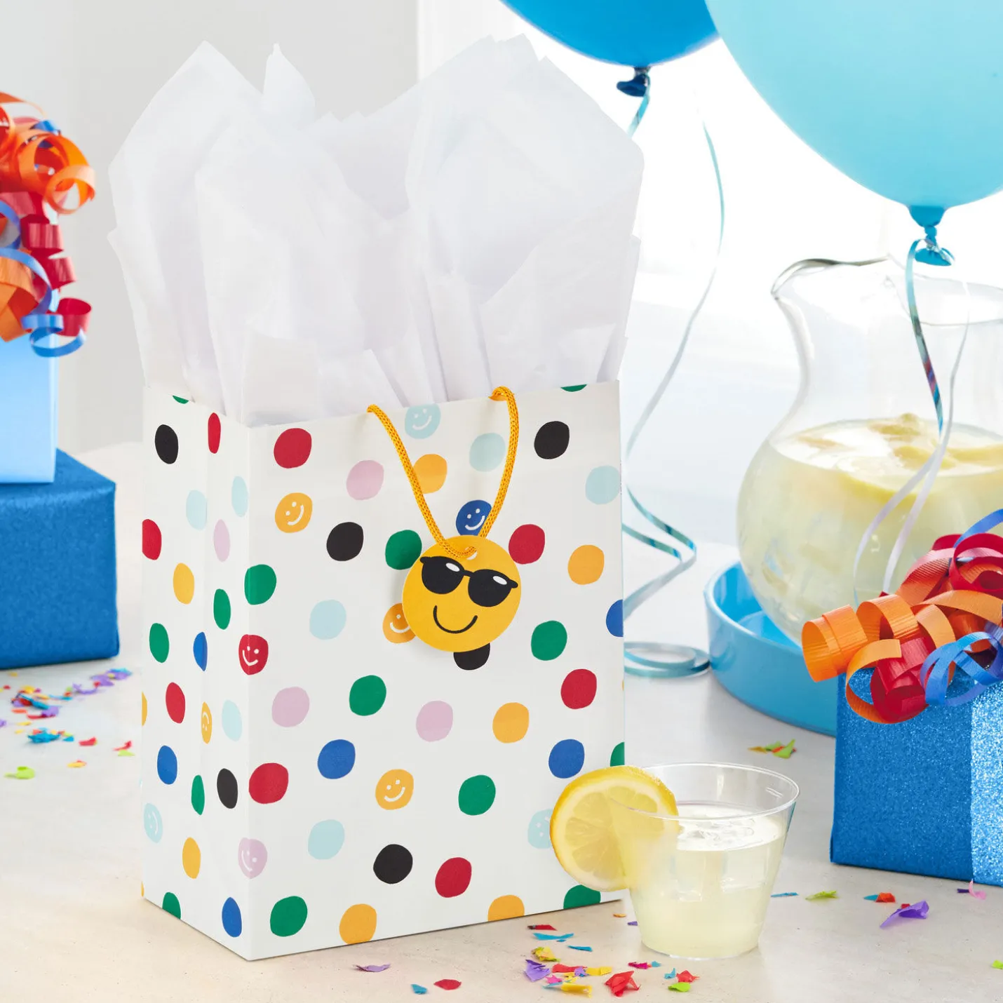 9.6" Happy Polka Dots Medium Gift Bag