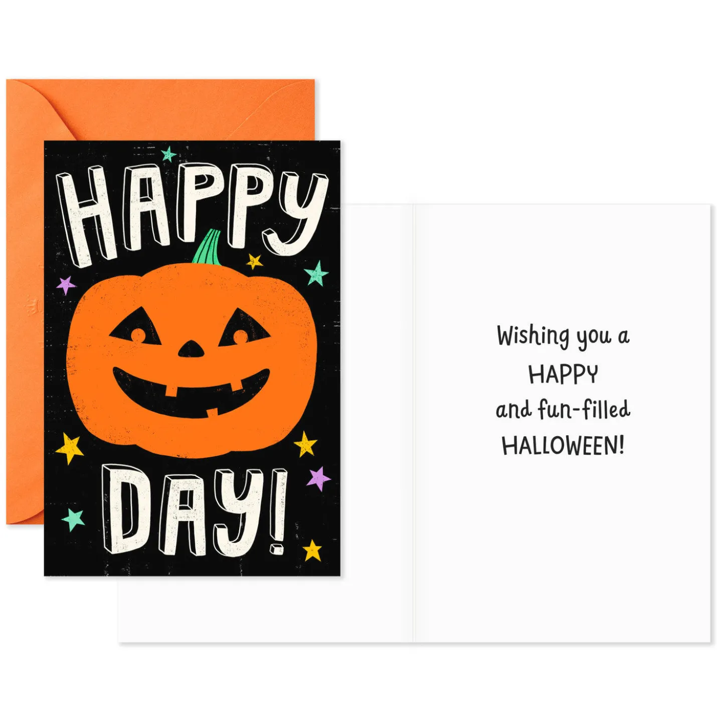 Happy Pumpkin Day Halloween Cards, Pack of 6