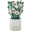 Happy Thoughts Flower Bouquet in Vase 3D Pop-Up Card