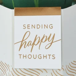 Happy Thoughts Flower Bouquet in Vase 3D Pop-Up Card