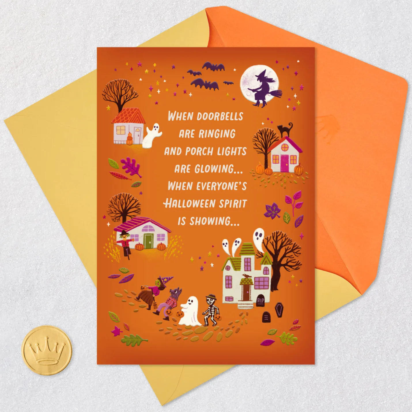 Happy Thoughts of You Halloween Card