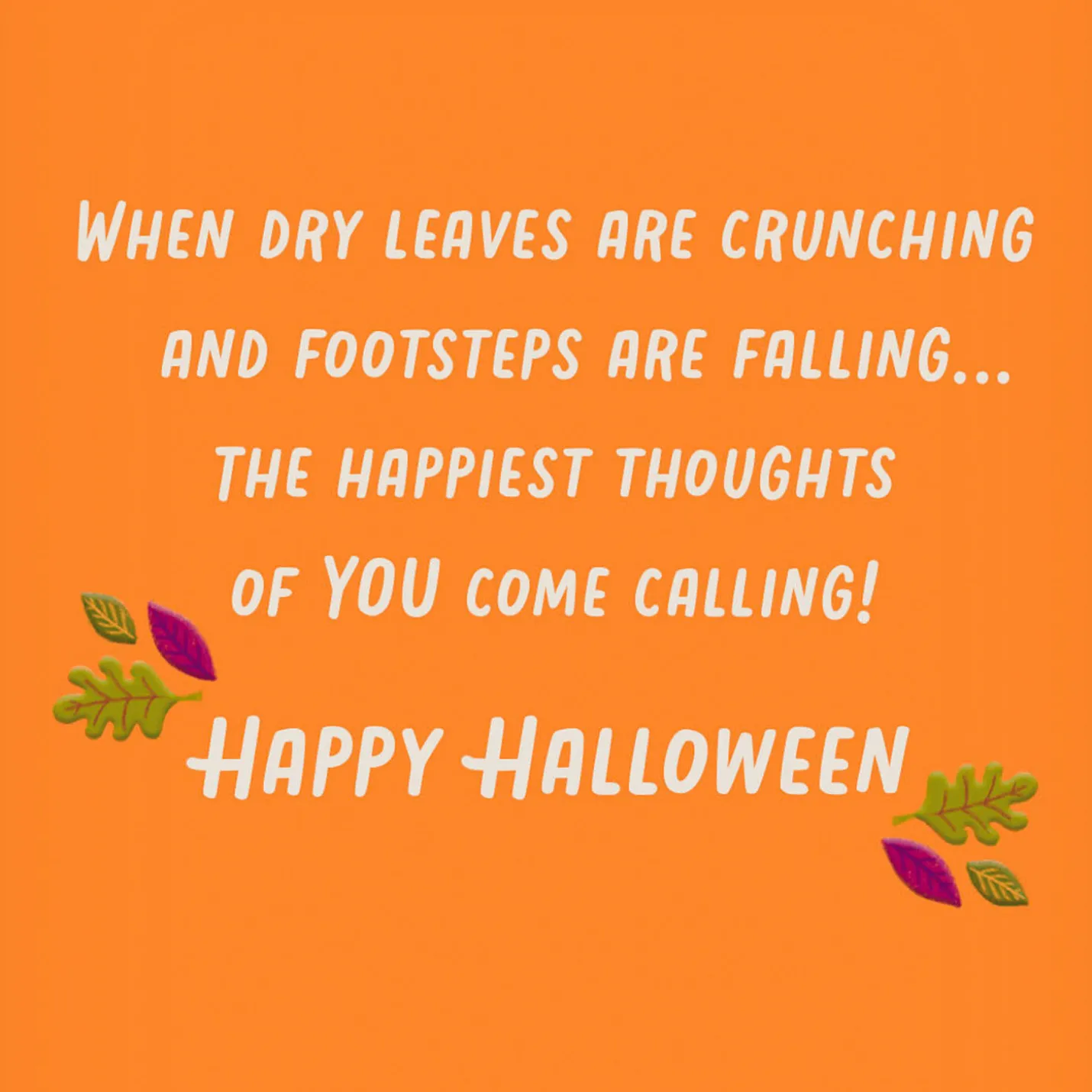 Happy Thoughts of You Halloween Card