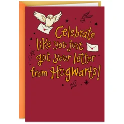 Harry Potter™ Celebrate Like You're Going to Hogwarts™ Funny Birthday Card