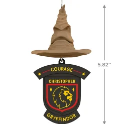Harry Potter™ Sorting Hat House Trait Personalized Ornament, Custom Text