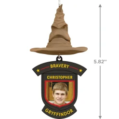 Harry Potter™ Sorting Hat House Trait Personalized Ornament, Custom Photo and Text