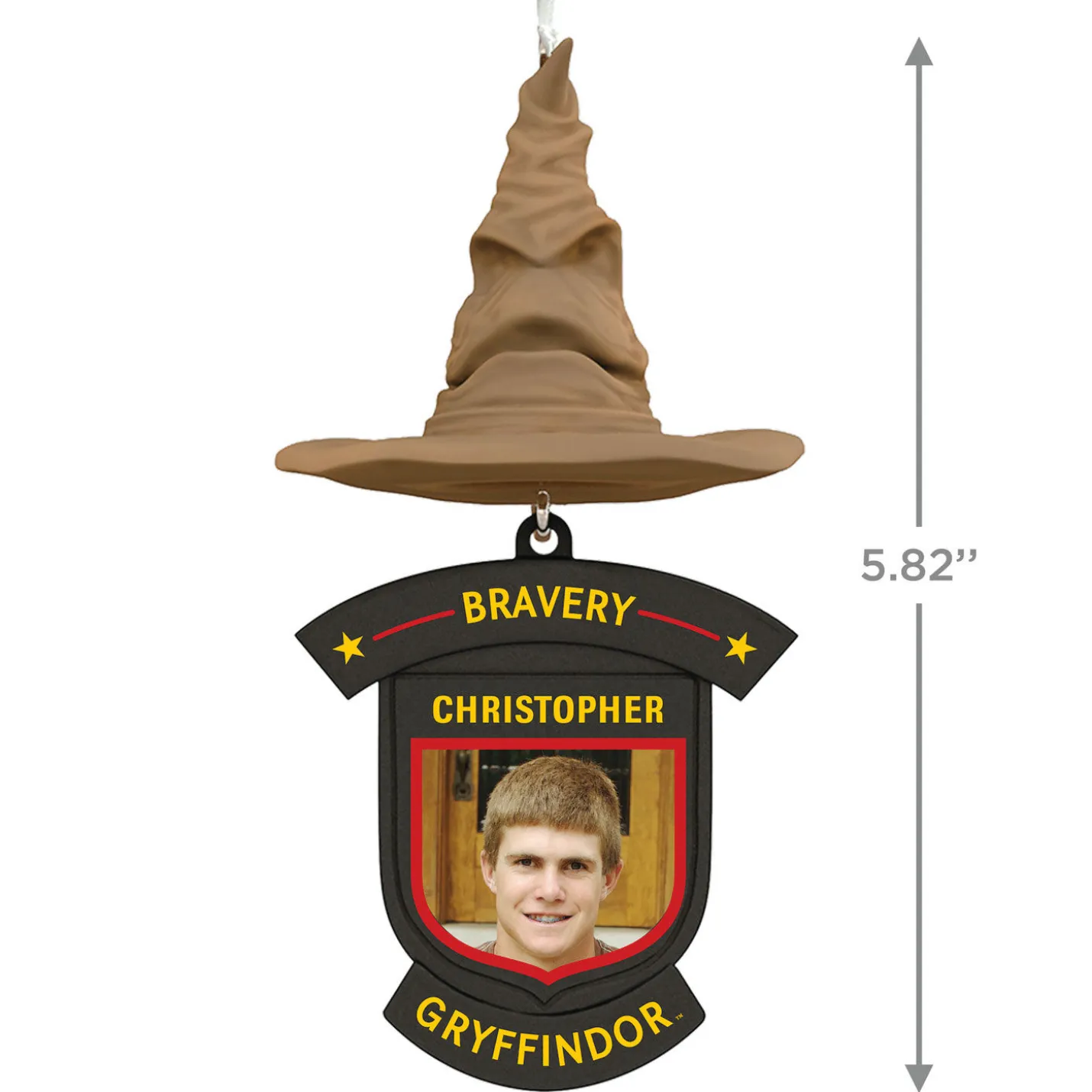 Harry Potter™ Sorting Hat House Trait Personalized Ornament, Custom Photo and Text