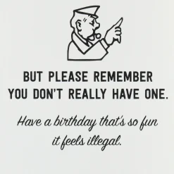 Hasbro® Monopoly® Get Out of Jail Free Funny Birthday Card