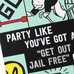 Hasbro® Monopoly® Get Out of Jail Free Funny Birthday Card