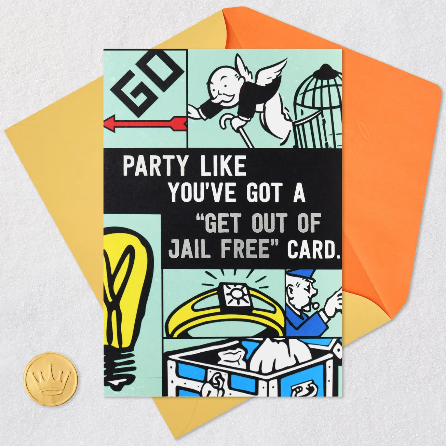 Hasbro® Monopoly® Get Out of Jail Free Funny Birthday Card