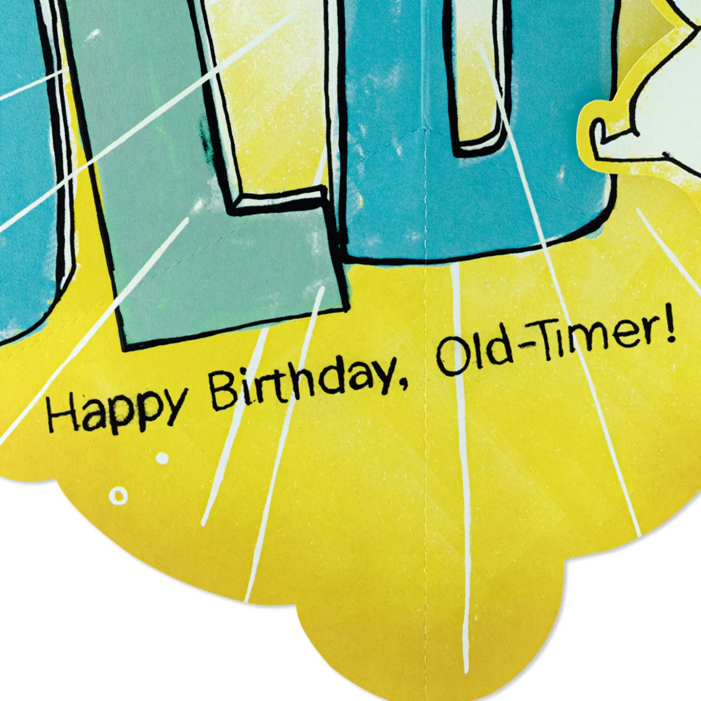 Hate to Spring This On You, Old-Timer Funny Pop-Up Birthday Card