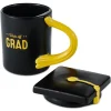 Hats Off Grad Sculpted Mug With Grad Cap Lid, 15 oz.