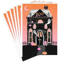 Haunted House and Ghosts Halloween Cards, Pack of 6