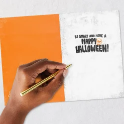 Haunted House Decisions Funny Halloween Card