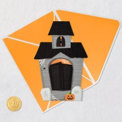 Haunted House Pop-Up Paper Craft Halloween Card