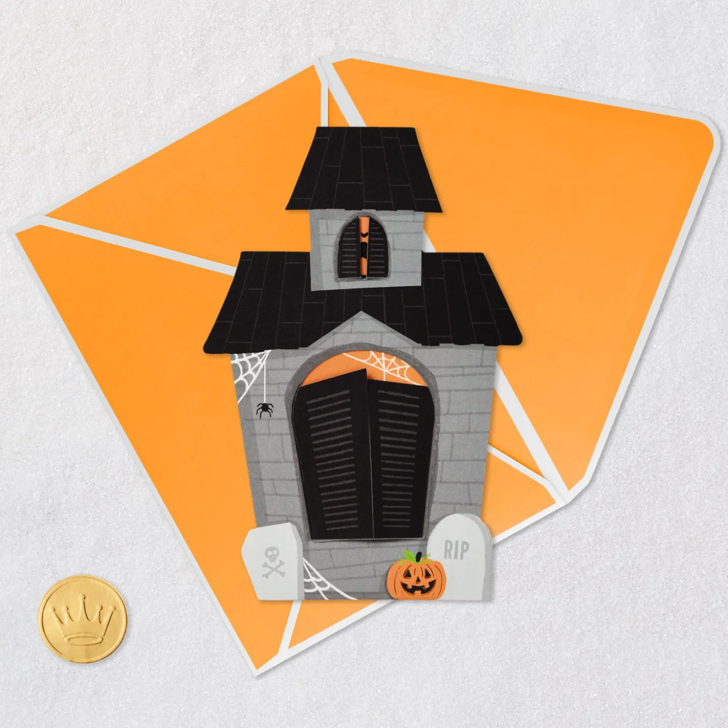 Haunted House Pop-Up Paper Craft Halloween Card