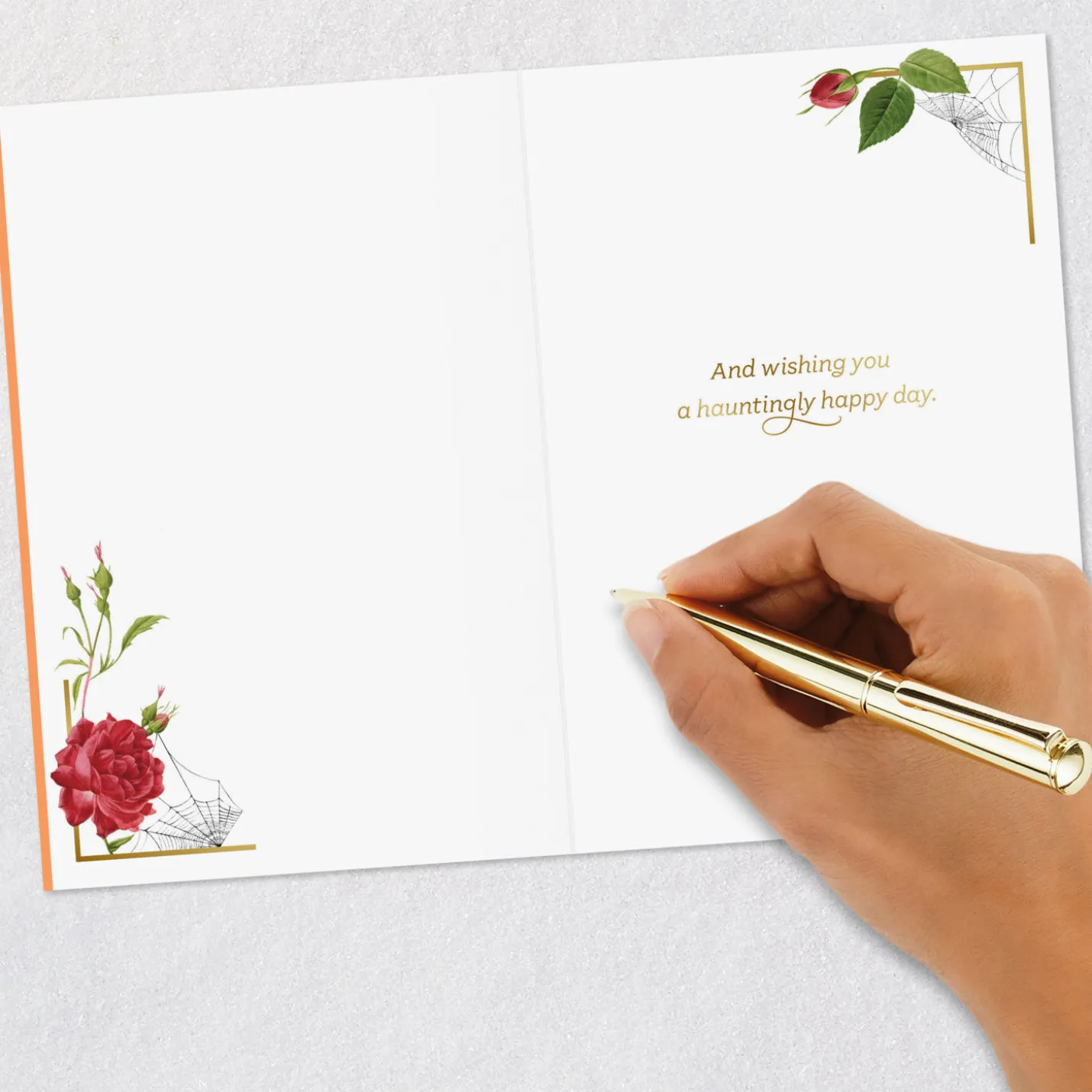 Hauntingly Happy Wishes Halloween Card