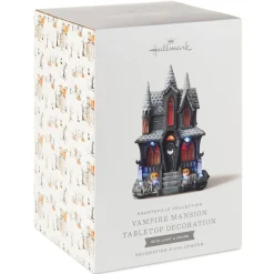 Hauntsville Collection Vampire Manor Tabletop Decoration With Light and Sound, 9.75"