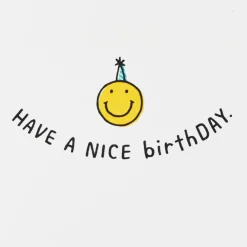Have a Nice Birthday Smiley Faces Funny Birthday Card