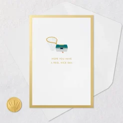 Have a Reel Nice Day, Fishing Boat Pop-Up Card