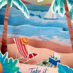 Have a Relaxing Day Beach Scene 3D Pop-Up Card