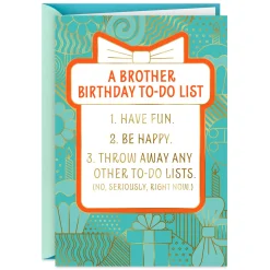 Have Fun and Relax Today Birthday Card for Brother