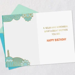 Have Fun and Relax Today Birthday Card for Brother