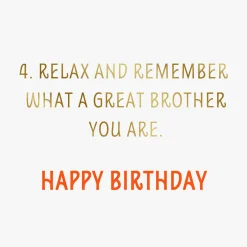 Have Fun and Relax Today Birthday Card for Brother
