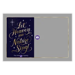 Heaven and Nature Sing Flat Christmas Photo Card