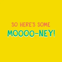Herd It's Your Day Funny Money Holder Birthday Card for Kids