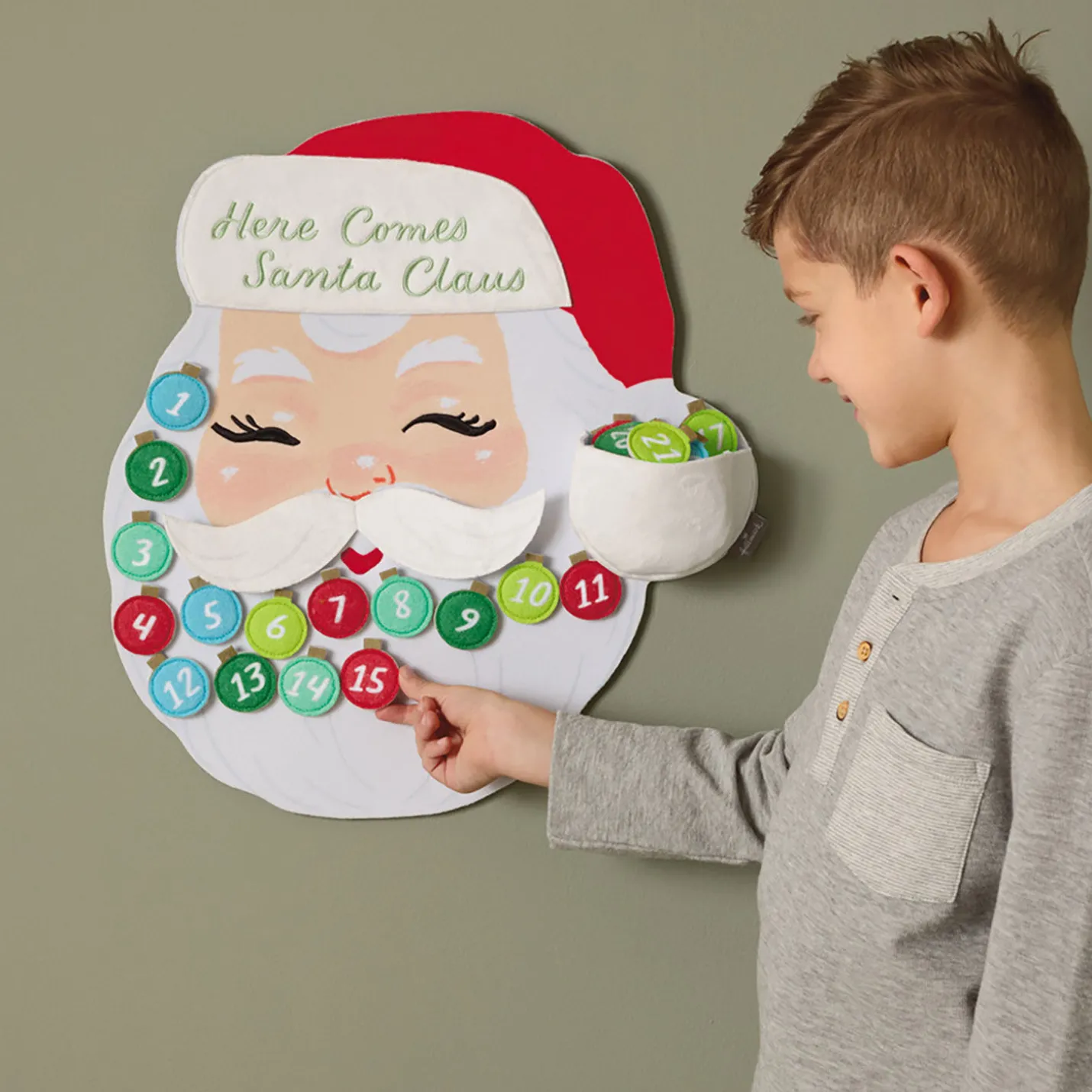 Here Comes Santa Claus Countdown Calendar