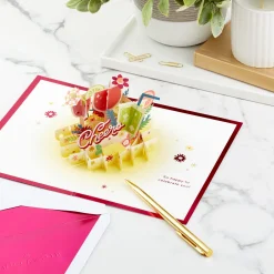 Here's to You Cocktail Toast 3D Pop-Up Card