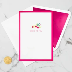 Here's to You Cocktail Toast 3D Pop-Up Card