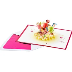Here's to You Cocktail Toast 3D Pop-Up Card