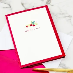 Here's to You Cocktail Toast 3D Pop-Up Card