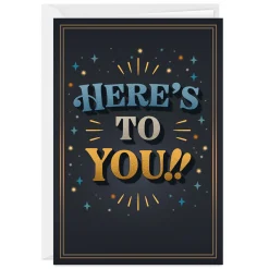 Here's to You Custom Birthday Card