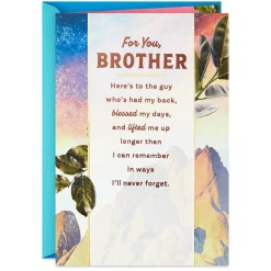 Here's to a Brother Who's Loved So Much Birthday Card