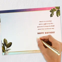 Here's to a Brother Who's Loved So Much Birthday Card