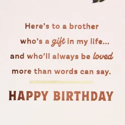Here's to a Brother Who's Loved So Much Birthday Card
